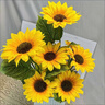 立始向日葵仿真太陽(yáng)花束室外裝飾擺件餐桌室內拍照假花干花塑料客廳 仿真向日葵【 花朵直徑約10厘米】 15支裝【45cm】批發(fā)裝 曬單實(shí)拍圖