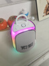 索愛(ài)（soaiy）無(wú)線(xiàn)藍牙唱歌K歌音箱一體麥克風(fēng)兒童家庭Ktv高顏值禮物大喇叭大音量話(huà)筒音箱K39M晨曦白 曬單實(shí)拍圖