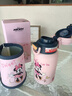 迪士尼（Disney）兒童保溫杯帶吸管寶寶不銹鋼直飲水杯雙飲幼兒園小孩學(xué)生喝水杯子 經(jīng)典熱銷(xiāo) 雙飲款  550ml 米尼粉6650 曬單實(shí)拍圖