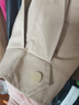 塔馳密司（touchmiss）連帽純色風(fēng)衣女春秋新款時(shí)尚設計感韓版寬松百搭外套女 杏色 M 曬單實(shí)拍圖