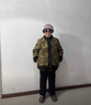 海拉其奶奶裝冬裝外套新中式60-80歲洋氣老年人棉襖高端老太太衣服棉衣 金色花朵款 加絨 高端老年人毛毛外套 3XL 推薦120-135斤 曬單實(shí)拍圖