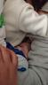 愛(ài)寶適嬰兒衣服秋冬德絨秋衣秋褲套裝男女寶寶加厚打底衣T229奶白90碼 曬單實(shí)拍圖