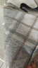 鄂爾多斯1980羊絨水紋格保暖百搭圍巾通勤時(shí)尚圍巾秋冬男女同款 雅灰 180cmX30cm 曬單實(shí)拍圖