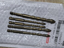 成洲四刃合金鎢鋼鉆頭特級金色混泥土打孔水泥墻瓷磚高硬度手電鉆十字 6+6+8+10+12 曬單實(shí)拍圖