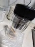 佐卡佳 茶水分離泡茶杯子雙層隔熱玻璃杯男女加厚便攜小巧迷你綠茶水杯 皮紋黑 260ml 曬單實(shí)拍圖