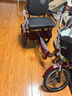 永久代步三輪車(chē)腳蹬成年人力自行腳蹬腳踏老人輕便加大座椅買(mǎi)菜車(chē) 【18寸頂配】酒紅色-碟剎 變速款 曬單實(shí)拍圖