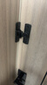 格瑪斯免打孔推拉門(mén)鎖扣插銷(xiāo)門(mén)栓明裝直角衛生間門(mén)扣簡(jiǎn)易門(mén)防盜移門(mén)卡扣 黑色-粘釘兩用【90度/180度】 曬單實(shí)拍圖