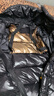 極寒500+克黑金鵝絨羽絨服男女長(cháng)款超厚東北哈爾濱零下40度防寒服 黑色男女同款白鵝絨極寒保暖 單件 S 建議80-105斤【充絨480克】 曬單實(shí)拍圖