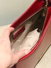 丹希路（danxilu）真皮女士包包2026新款馬鞍包時(shí)尚單肩斜挎包百搭腋下包生日禮物 紅色 曬單實(shí)拍圖