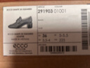 愛(ài)步（ECCO）樂(lè )福鞋女 25年新款優(yōu)雅淺口正裝單鞋粗跟高跟鞋女 型塑291903 黑色29190301001 36 曬單實(shí)拍圖