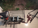 迪路仕（DEROACE）自行車(chē)后車(chē)筐折疊車(chē)籃山地后貨架車(chē)框菜籃子書(shū)包配件后座架置物筐 單獨后車(chē)籃+綁繩隨機發(fā) 曬單實(shí)拍圖