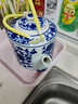 古笙記 超大容量陶瓷茶壺家用景德鎮泡茶壺耐高溫涼水壺青花冷水壺大號 青花纏蓮 3L 曬單實(shí)拍圖