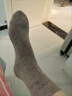 鄂爾多斯市秋冬100%山羊毛絨襪套女保暖針織毛線(xiàn)過(guò)膝堆堆襪護小腿 魔卡棕 曬單實(shí)拍圖