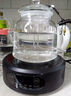 borunHOME新款萃茶壺加厚防爆玻璃蒸煮一體煮茶器泡茶壺電陶爐燒水噴淋茶具 B款蒸煮壺+黑色爐 1.3L 曬單實(shí)拍圖