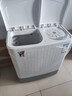 小鴨迷你雙桶洗衣機家用小型雙缸半自動(dòng)嬰兒童洗脫兩用 4.5公斤白色加厚款【藍光+強勁動(dòng)力+洗脫兩用】 曬單實(shí)拍圖