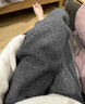 塔馳密司（touchmiss）TOUCH MISS時(shí)尚加絨束腳休閑褲女輕奢冬季新款百搭燈籠褲 灰色 28 曬單實(shí)拍圖