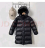 雅鹿同款兒童羽絨服黑金中長(cháng)款加厚金色內里小童連帽外套加厚保暖 黑色 160 (均 碼) 填充白鴨絨【240克】 曬單實(shí)拍圖