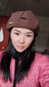 JIOESC帽子女秋冬時(shí)尚洋氣顯臉小2026新款女士冬季八角帽高級感貝雷帽 咖啡色 均碼55-60cm 曬單實(shí)拍圖