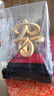 大明銅匠絨沙金家擺件禮品客廳玄關(guān)家居裝飾擺設喬遷之喜搬家禮品送朋友 新款家和萬(wàn)事興長(cháng)約18*14*24.5cm 曬單實(shí)拍圖