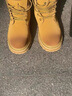 H8馬丁靴頭層牛皮情侶男女真皮戶(hù)外登山鞋子高幫大黃靴英倫風(fēng)工裝靴 黃棕色 43 -男 曬單實(shí)拍圖