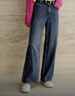 艾諾絲雅詩(shī)【商場(chǎng)同款】2025冬季新品復古丹寧純棉高腰直筒牛仔褲女40933286 牛仔蘭 S 曬單實(shí)拍圖