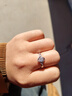 唯一（Winy）999純銀戒指情侶女款男士求婚戒指情侶生日新年元旦禮物送女生 曬單實(shí)拍圖