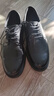 金利來(lái)（Goldlion）男鞋摔紋皮鞋25年秋新款爆米花按摩減震正裝鞋G521530109AAA黑40 曬單實(shí)拍圖