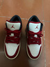 耐克JORDAN耐克喬丹輕便AJ1黑白紅女子運動(dòng)休閑鞋板鞋低幫DC0774-160 40 曬單實(shí)拍圖