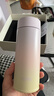 膳魔師（THERMOS）素色體316L不銹鋼內膽保溫杯禮盒含杯套送禮佳選350ml 紫黃漸變 曬單實(shí)拍圖