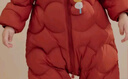巴拉巴拉童裝嬰兒連體羽絨服輕薄羽絨服寶寶衣服2025冬裝抱衣爬服男童女童 紅色糖葫蘆-白鴨絨 80 cm-充絨量41g 曬單實(shí)拍圖