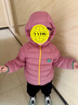 齊齊熊（ciciibear）[90絨子]齊齊熊寶寶輕薄排骨羽絨服冬款男童外套保暖兒童紅色新年 番紅花紫 120 曬單實(shí)拍圖
