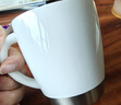 聯(lián)想（Lenovo）304不銹鋼馬克杯大容量男女辦公室咖啡杯茶杯喝水杯子430ml 白色 曬單實(shí)拍圖