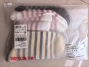 三槍【印象系列】女士襪子女士純棉100%防臭10A抑菌時(shí)尚條紋中筒襪 曬單實(shí)拍圖
