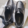 百麗（Belle）厚底商務(wù)鞋男2025秋季新商場(chǎng)同款羊皮革休閑皮鞋8XG01CM5 黑色 43 (265mm) 曬單實(shí)拍圖