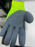 星宇防凍手套300#冬季勞保耐磨防滑毛圈拉絨加厚保暖耐低溫工業(yè)工地工作木工建筑冷庫防護手套 10雙 綠紗灰 FM396 【升級款更厚更保暖】 L 曬單實(shí)拍圖