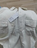 優(yōu)衣庫男裝女裝燈芯絨工裝襯衫長(cháng)袖襯衣休閑復古480295 01 乳白色 XL 曬單實(shí)拍圖
