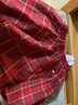 迪士尼復古格紋呢子女童半身裙26年秋冬款圣誕風(fēng)傘裙新年紅百搭A字裙130 曬單實(shí)拍圖