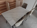 全友家居 巖板餐桌椅組合小戶(hù)型現代簡(jiǎn)約家用吃飯桌子4-6人長(cháng)方形餐桌 曬單實(shí)拍圖
