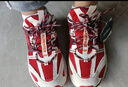 喬丹女鞋2025春季開(kāi)元V3潮流休閑鞋運動(dòng)鞋新年紅色老爹鞋輕便跑步鞋子 曬單實(shí)拍圖