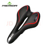 美利達（MERIDA）自行車(chē)坐墊鞍座舒適海綿硅膠山地公路車(chē)座墊折疊車(chē)車(chē)座子單車(chē)配件 黑紅色（送安裝工具） 曬單實(shí)拍圖