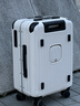執古2026新款側開(kāi)行李箱鋁框密碼登機箱男日乃本剎車(chē)飛機輪旅行拉桿箱 熊貓白【日乃本剎車(chē)輪，鋁框一體深倉】 20英寸 【前側開(kāi)蓋登機箱3-5天出行】 曬單實(shí)拍圖