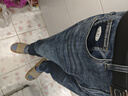 HLA海瀾之家牛仔褲男微彈時(shí)尚錐形九分褲子男夏季 曬單實(shí)拍圖