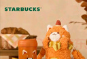 星巴克（Starbucks）杯子 小熊甜品屋系列不銹鋼杯 大容量水杯 便攜隨行杯 男女士送禮 不銹鋼吸管杯(配杯套)345ml 曬單實(shí)拍圖