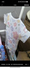 鯨魚(yú)阿唔 夏季嬰兒衣服純棉短袖連體衣女男寶寶哈衣爬爬服0-2歲嬰 紫色花朵 73cm 曬單實(shí)拍圖