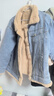加絨加厚兩面穿牛仔外套女寬松保暖上衣女棉服女仿兔毛大衣女 MF3 藍色 L 曬單實(shí)拍圖