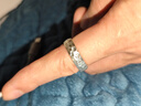 足銀990錘紋戒指純銀男士國風(fēng)手工捶打素圈食指輕奢高級感女指環(huán) 足銀990古法捶紋-戒指 曬單實(shí)拍圖