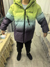ASK JUNIOR防水兒童羽絨服男童冬裝加厚保暖防風(fēng)連帽親子滑雪服青少年新年裝 曬單實(shí)拍圖