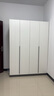 淘尚居衣柜臥室平開(kāi)門(mén)全實(shí)木芯生態(tài)板組合現代簡(jiǎn)約掛衣桿家用柜定制衣櫥 預售.C003-140衣柜(白+灰)4門(mén) 無(wú)頂柜【總高200】 曬單實(shí)拍圖