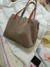 古森奴簡(jiǎn)約文藝復古風(fēng)牛津布女包情人節輕便手提包托特包尼龍單肩包大包 20-201710-1卡其色小號 可裝A4 曬單實(shí)拍圖