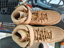 耐克空軍一號男子透氣皮面運動(dòng)鞋冬膠底NIKE AIR FORCE 1 DJ9158 200亞麻/麥黃/橡皮淺褐/黑 41 曬單實(shí)拍圖